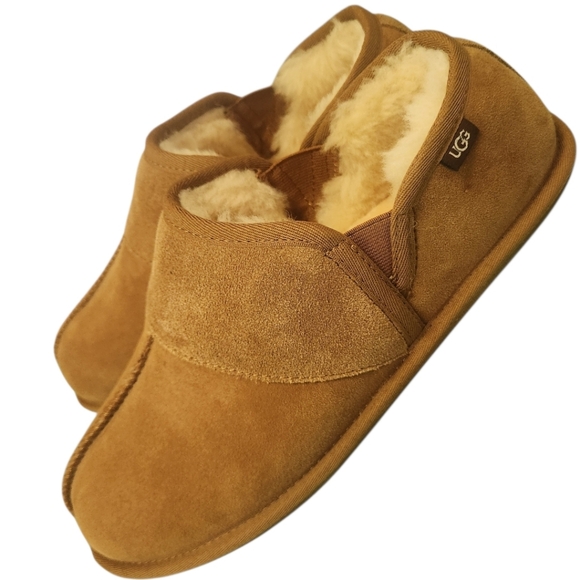 UGG Leisre Slip On Slippers Chestnut Suede - Size 10 Men - Picture 3 of 13